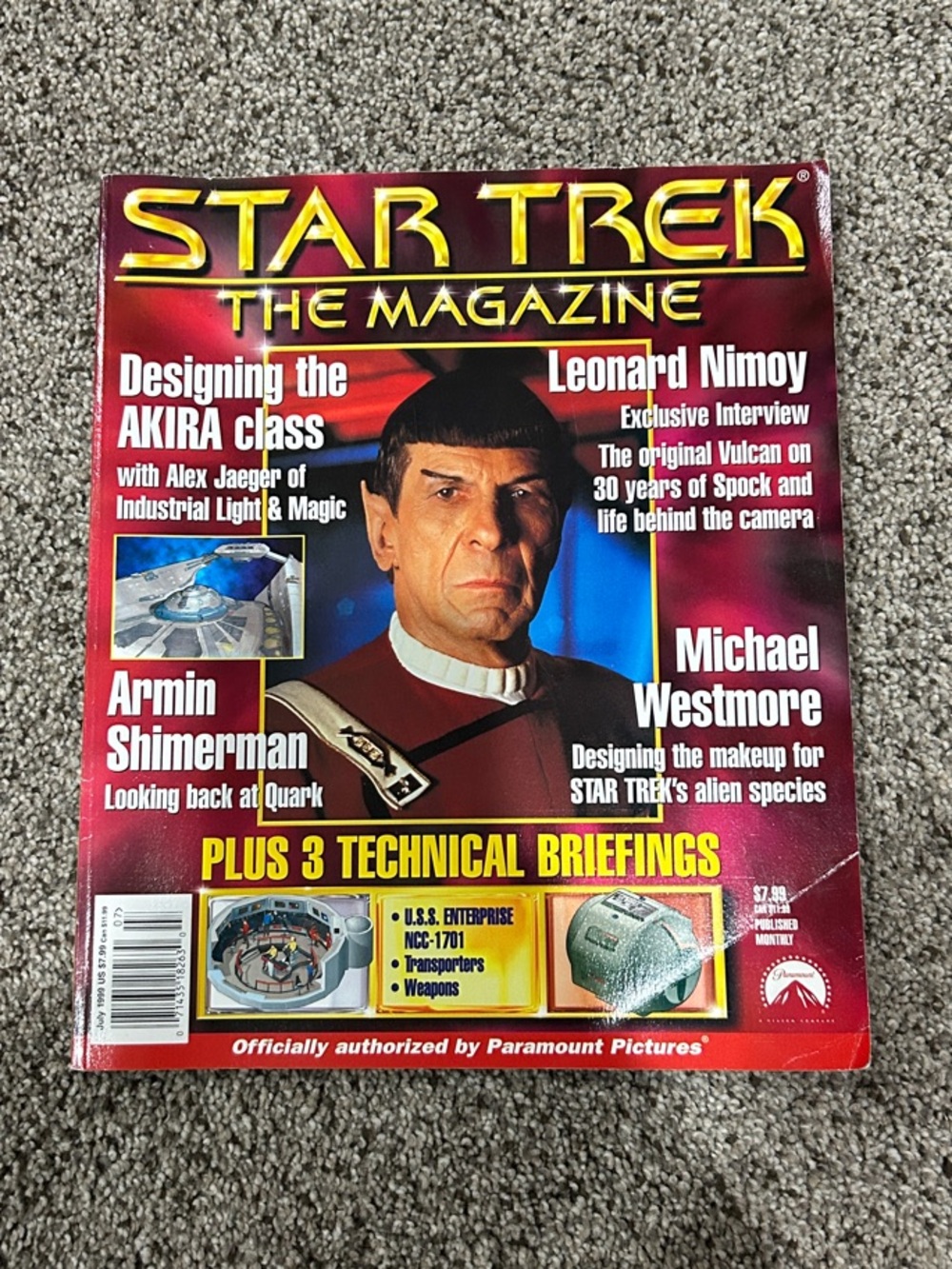 Star Trek The Magazine — Red Cover Featuring Spock